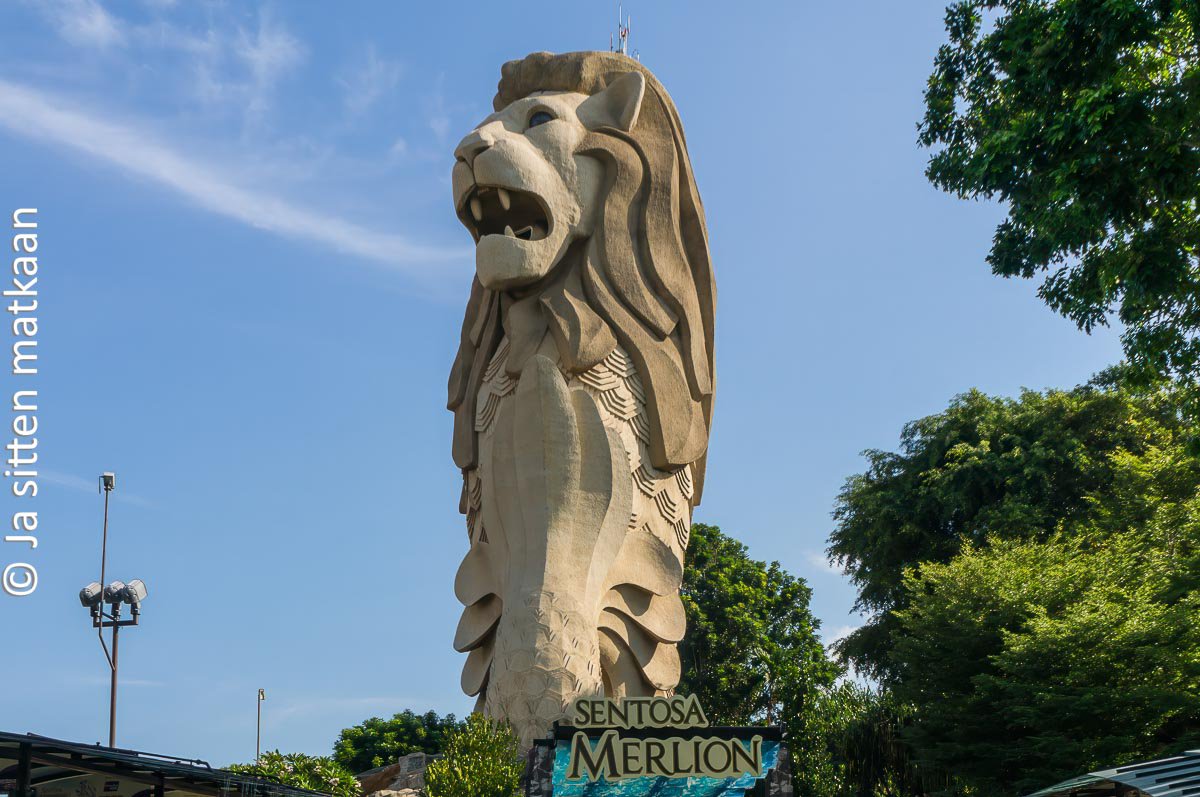 Singaporen nähtävyyksiä - Merlion