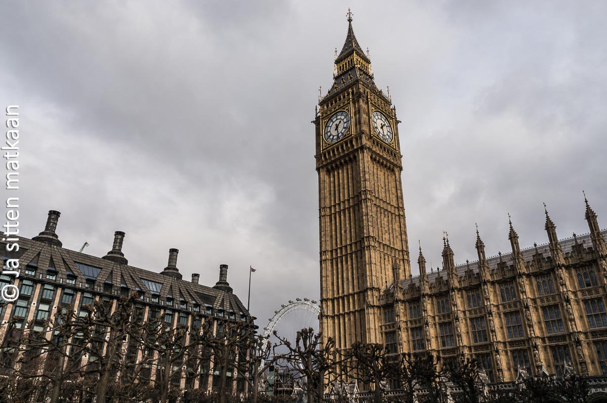 Lontoon nähtävyyksiä - Parlamentti­­­talo eli Westminsterin palatsi