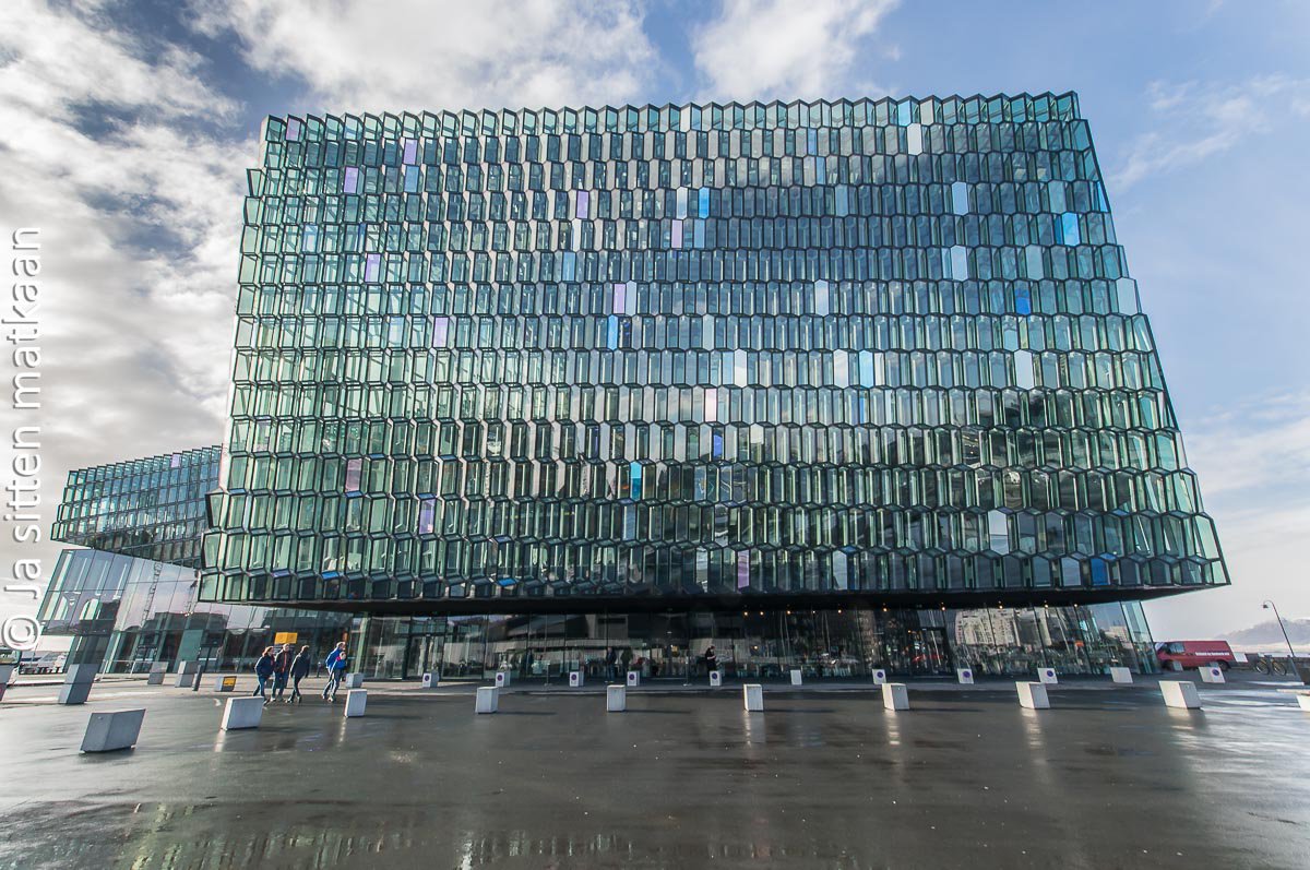 Reykjavikin nähtävyyksiä - Musiikkitalo Harpa