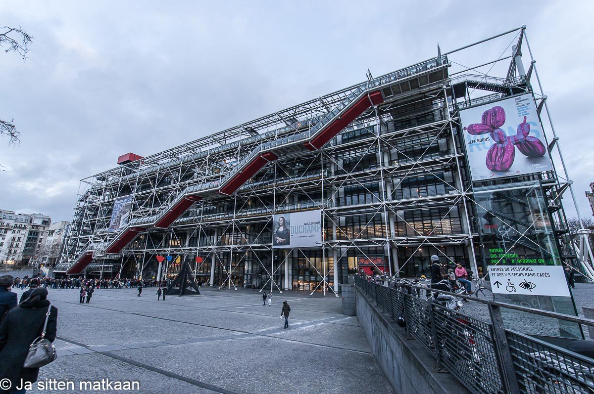 Pariisin nähtävyyksiä - Centre Pompidou
