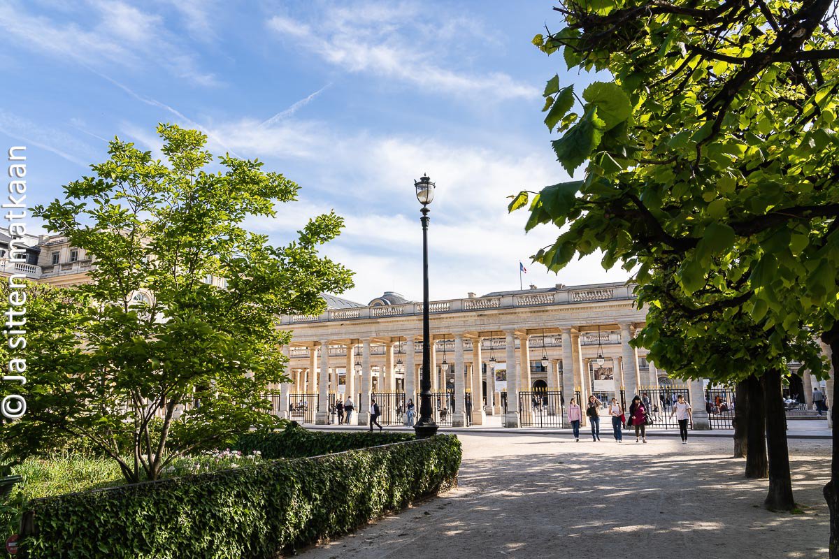 Pariisin nähtävyyksiä - Palais-Royalin puutarha