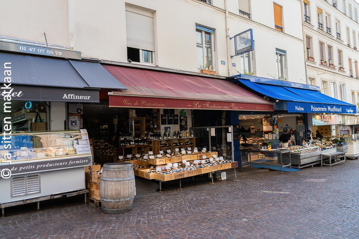 Pariisin nähtä­vyyksiä - Rue Mouffetard