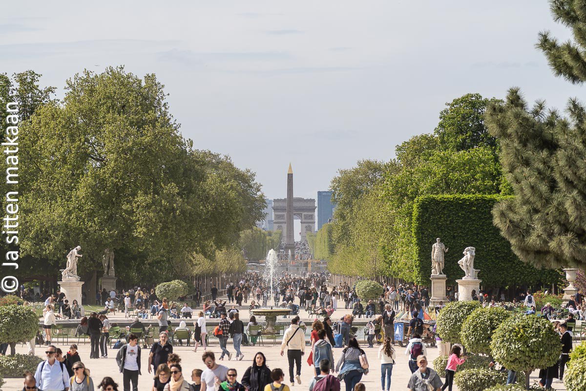 Pariisin nähtä­vyyksiä - Tuileries'n puutarha