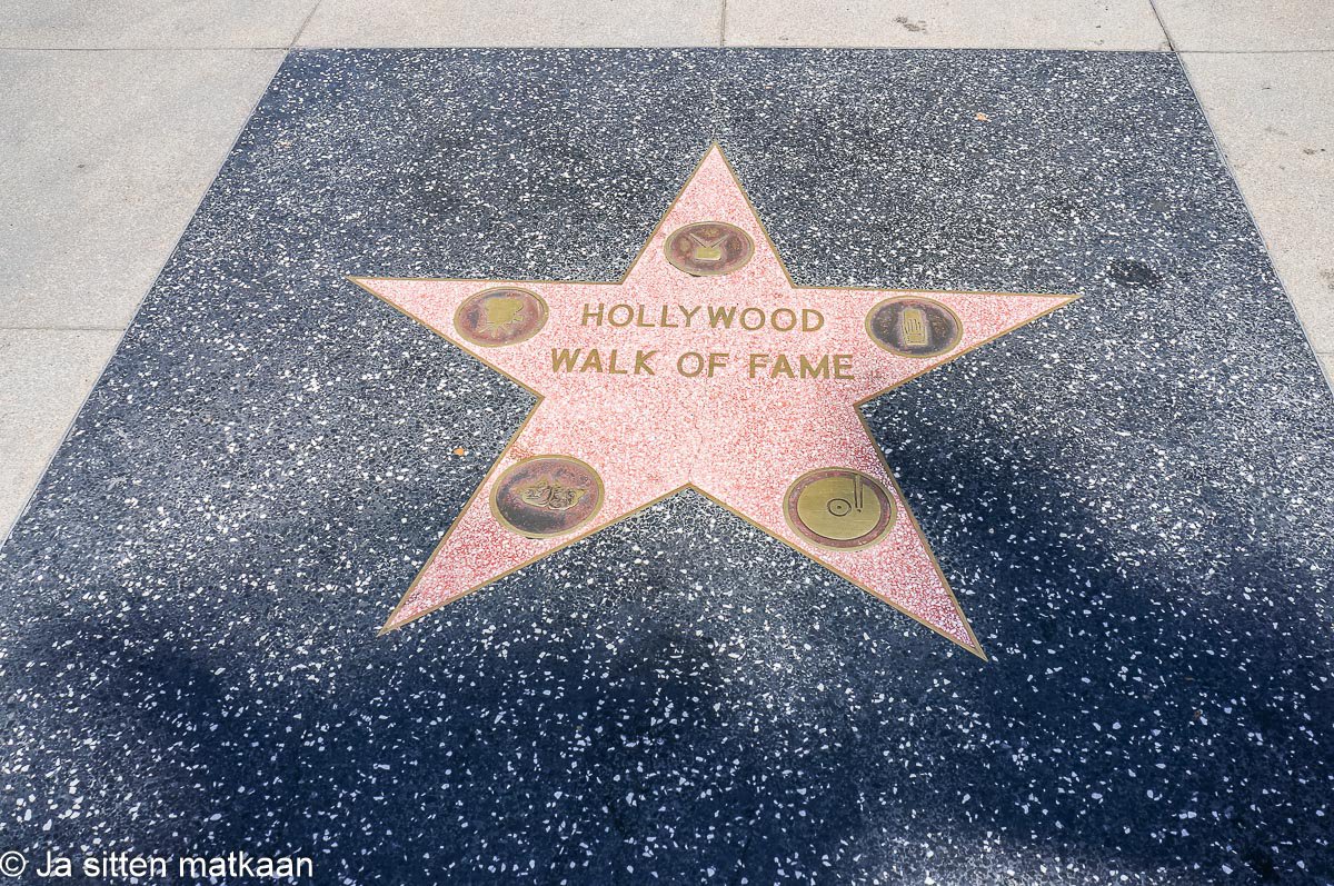 Los Angelesin nähtävyyksiä - Hollywood Walk of Fame