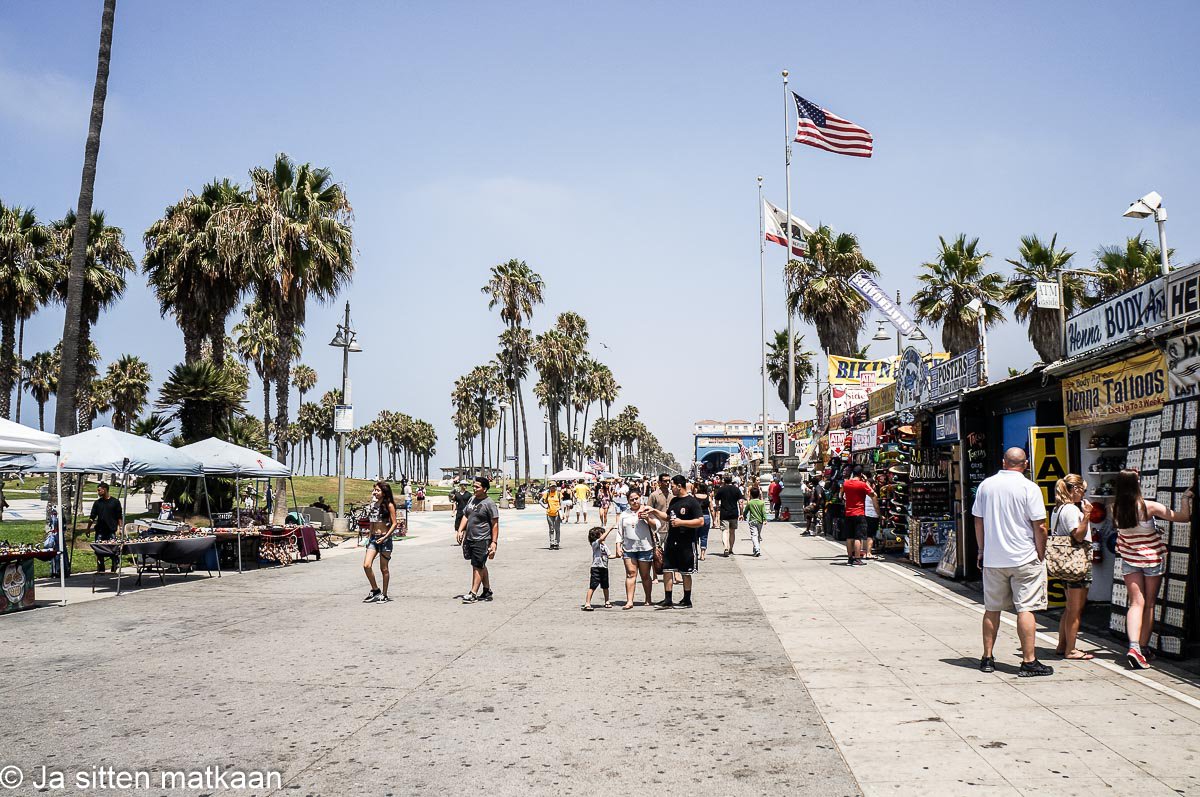 Los Angelesin nähtävyyksiä - Venice Boardwalk