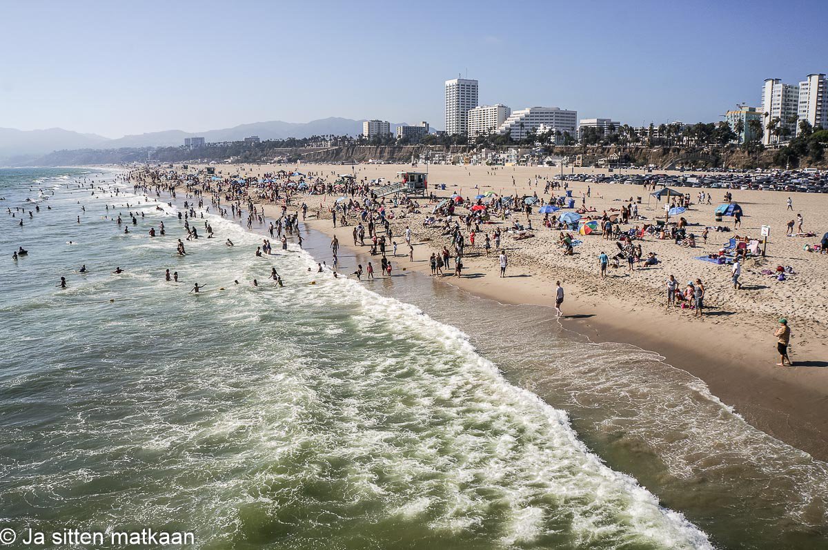 Los Angelesin nähtävyyksiä - Santa Monica Beach