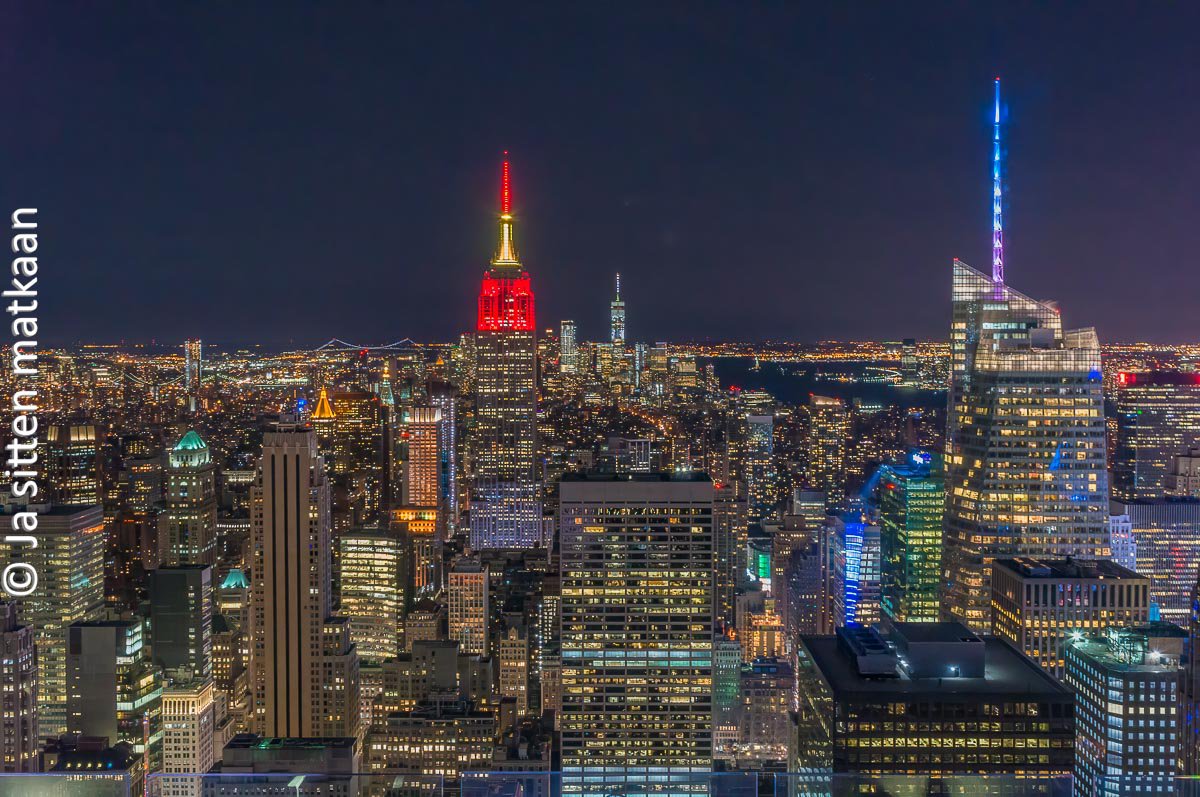 New Yorkin nähtävyyksiä - Top of the Rock
